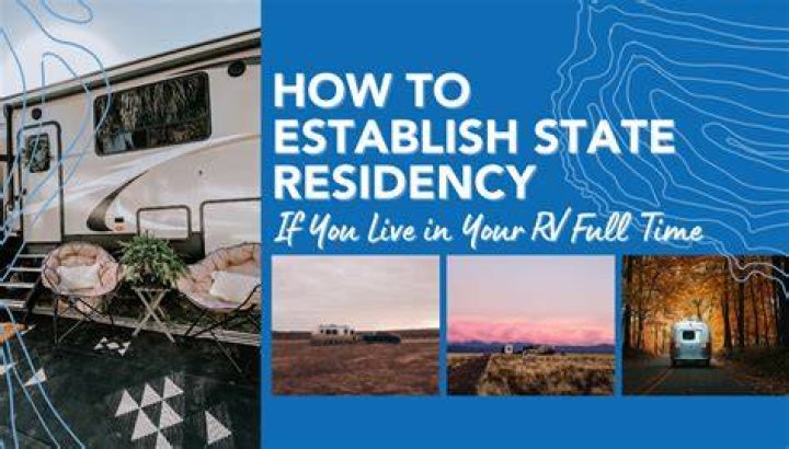 How do you establish residency if you live in an RV full-time?