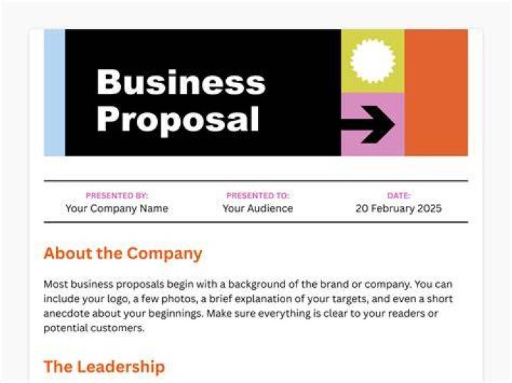 How do you propose to buy a business?