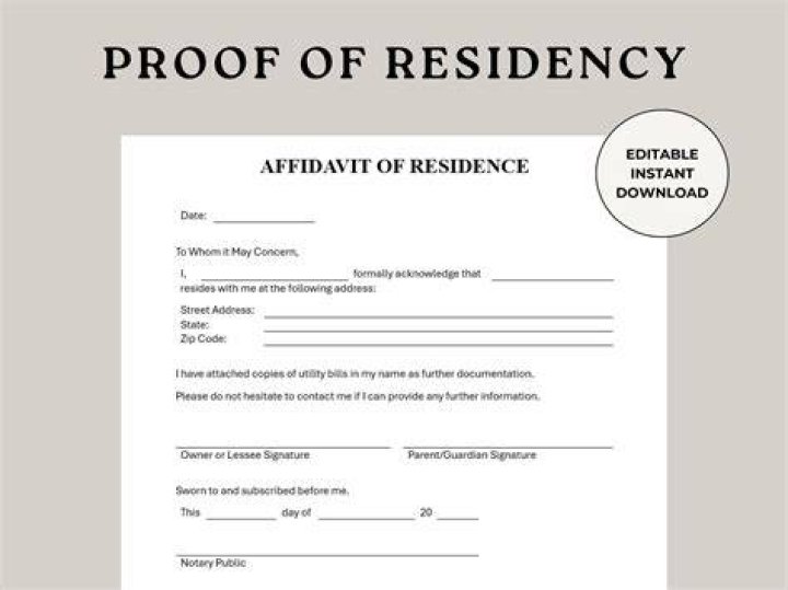 How do you prove residency at University of Utah?