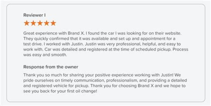 How do you respond to a good rating?