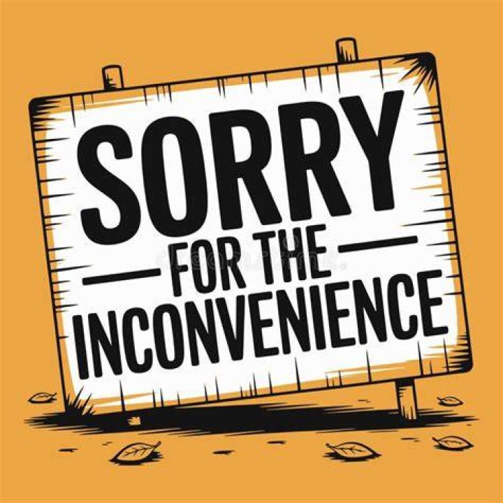 How do you say sorry for the inconvenience?