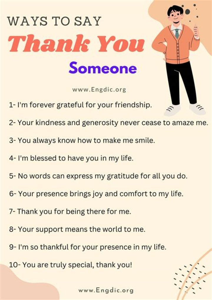How do you say thank you emotionally?
