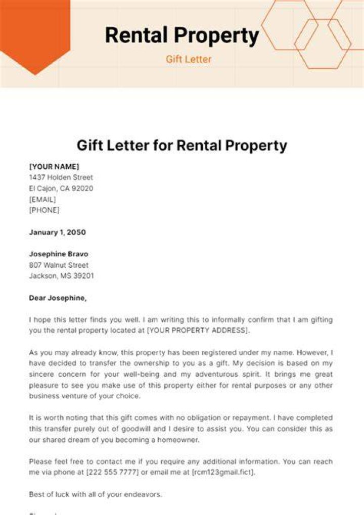 How does giving a rental property as a gift work?