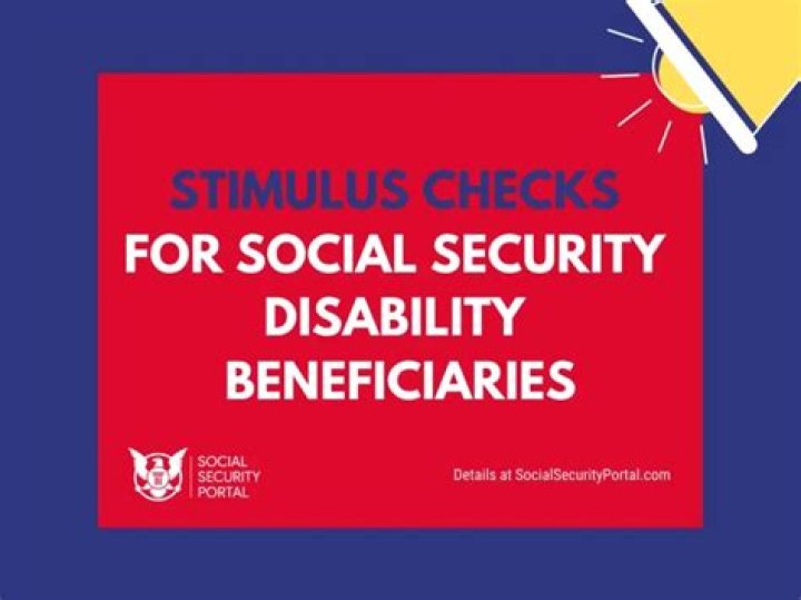 How does the stimulus check affect disability benefits?