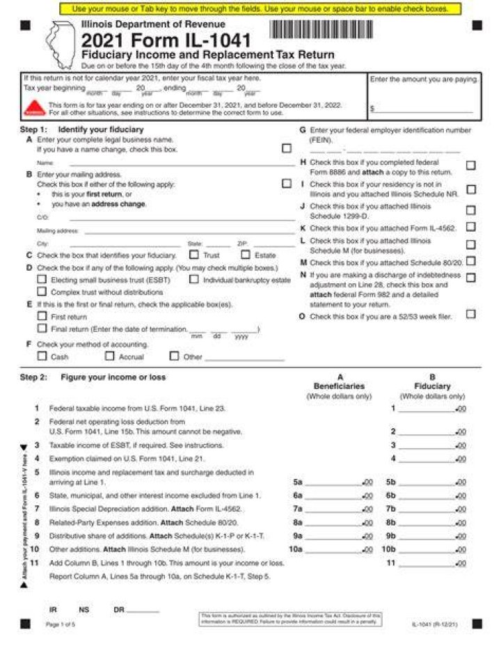 How is Illinois replacement calculated?