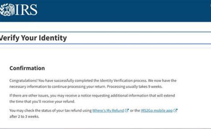 How long does it take for IRS to verify identity?