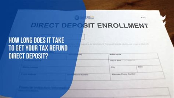 How long does it take to get tax refund back if direct deposit?