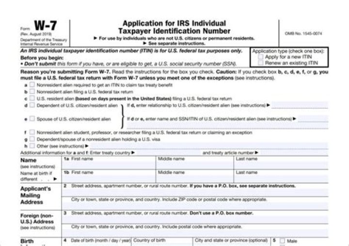 How long does it take to process W7 form?