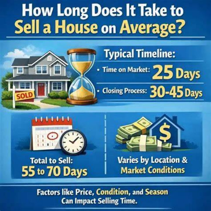 How long does it take to sell a house in the US?