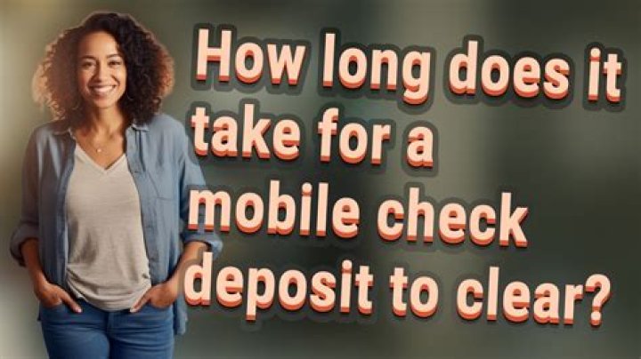 How long does mobile check take to post?