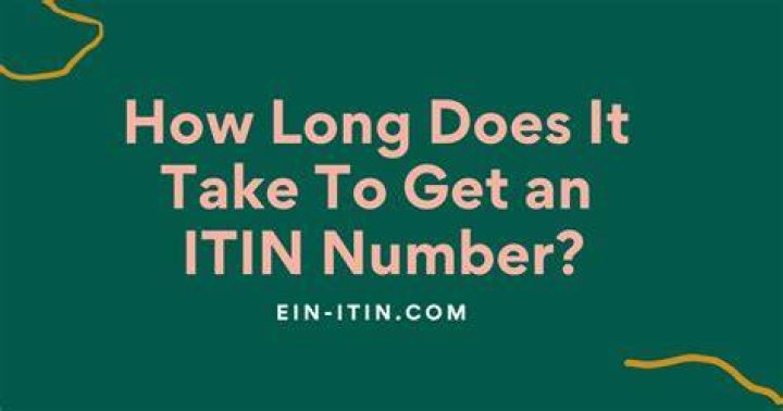 How long it takes to get an ITIN number?