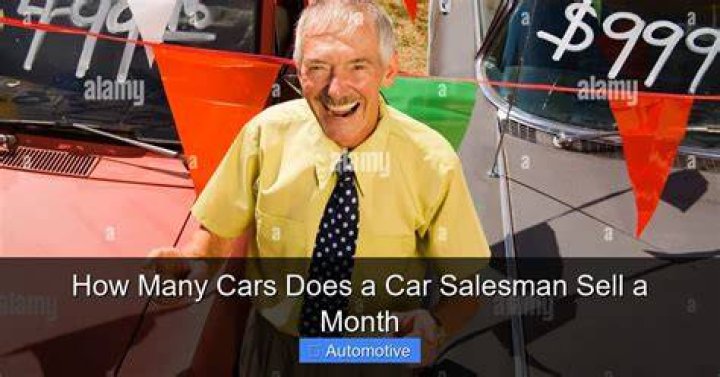 How many cars does a car salesman sell?