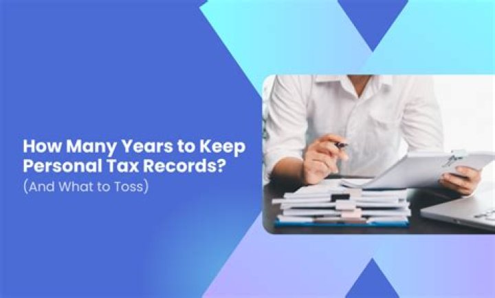 How many years of tax records should I maintain?