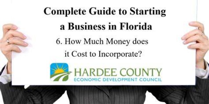 How much does it cost to Incorporate a business in Florida?