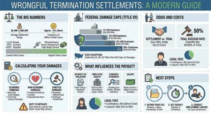How much is a wrongful termination settlement worth?