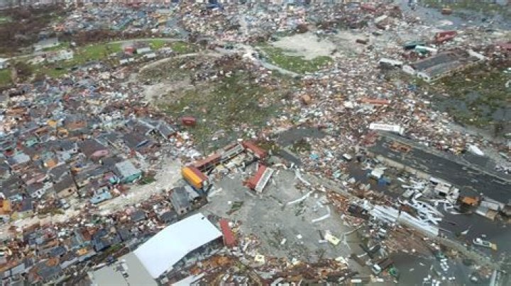 How much of the Bahamas was destroyed?