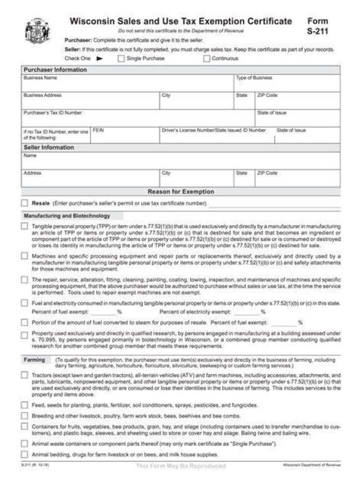 How to become farm tax Exempt in Wisconsin?