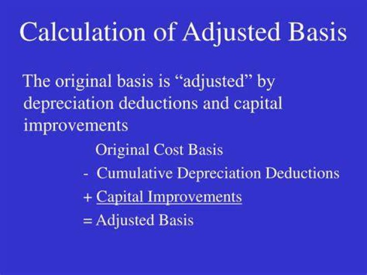 How to calculate adjusted basis on sale of rental property?