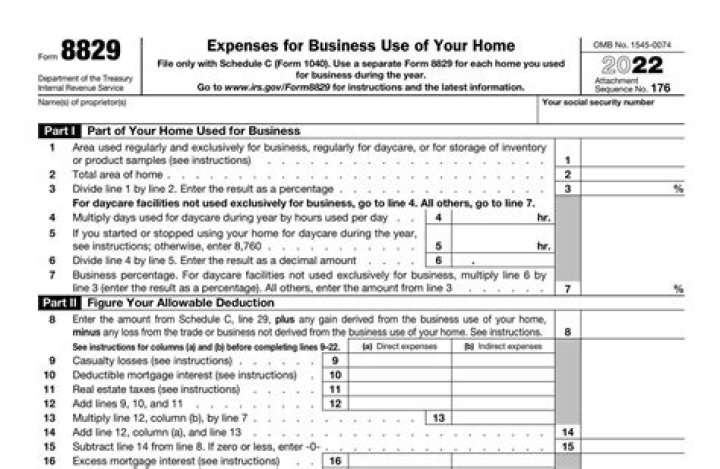 How to calculate Home Office on form 8829?