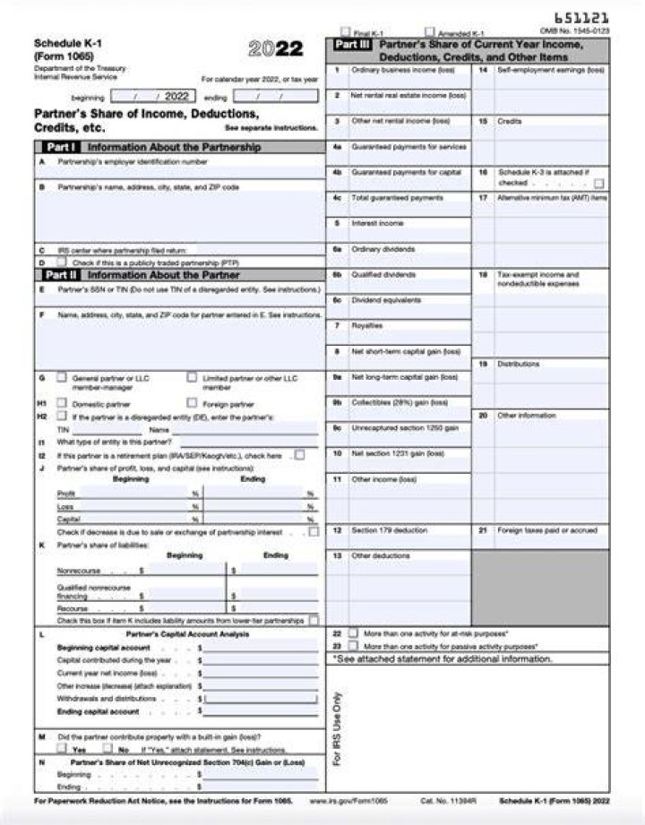 How to fill out a Schedule K-1 tax form?