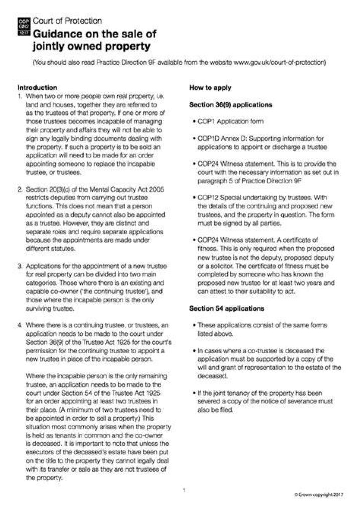 How to force the sale of jointly owned property?