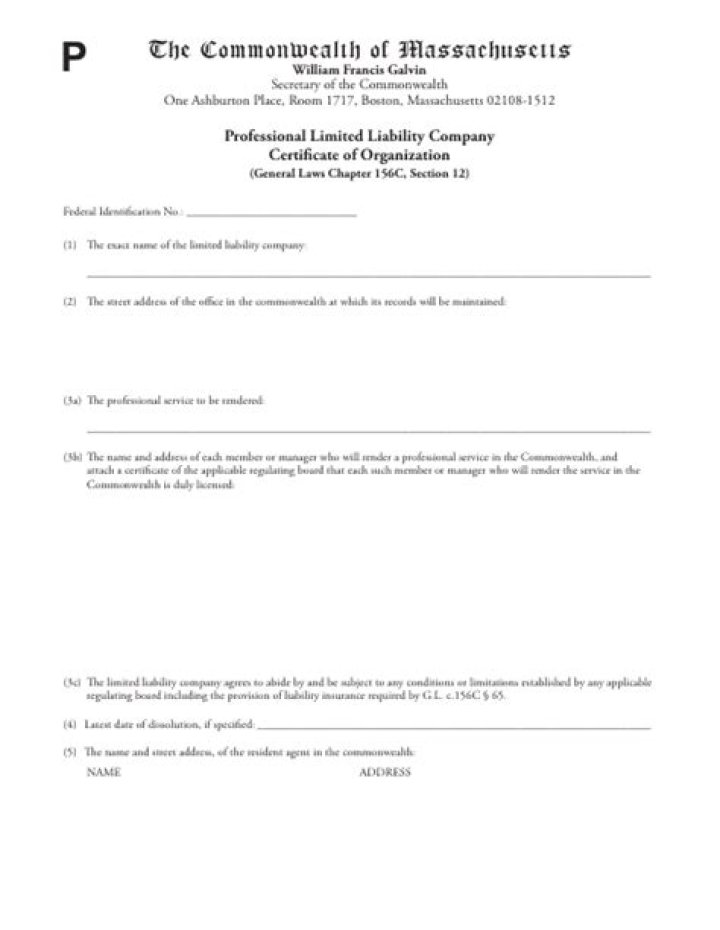 How to form a limited liability company in Massachusetts?