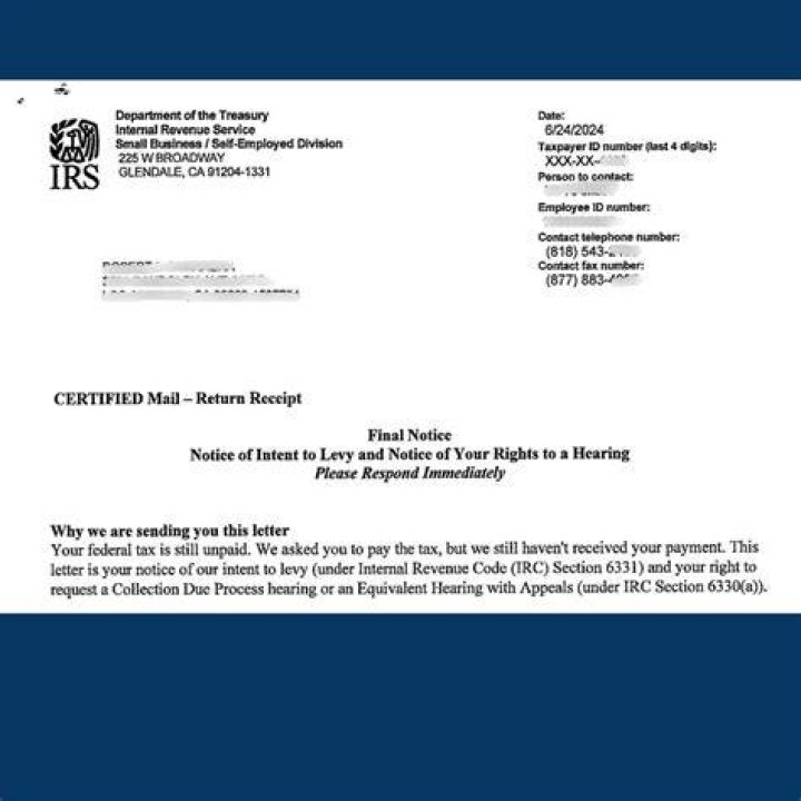 How to get a copy of the letter the IRS sent me?