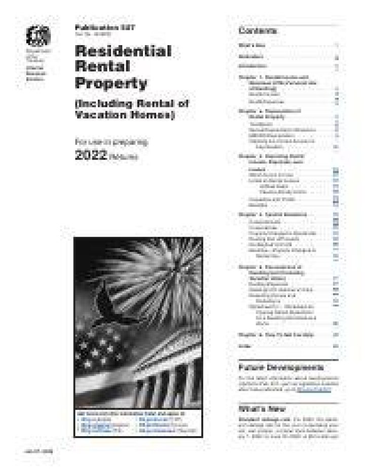 How to obtain publication 527, residential rental property?