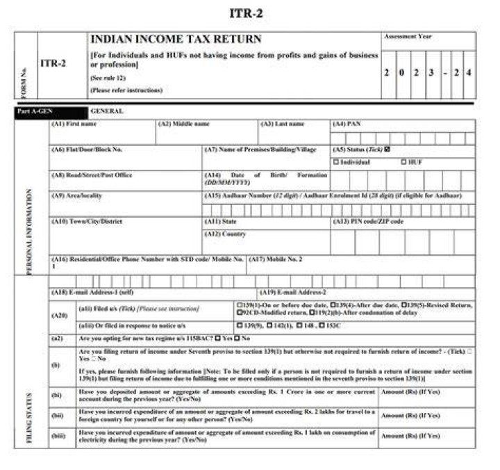 How to prepare an income tax return in ITR?