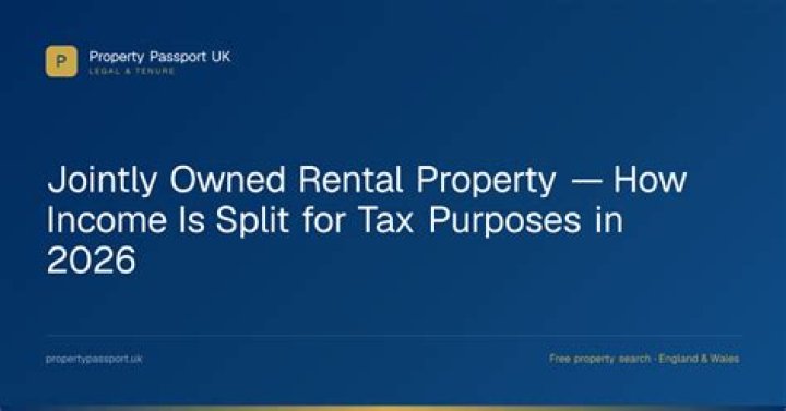 How to split rental income on a jointly owned property?