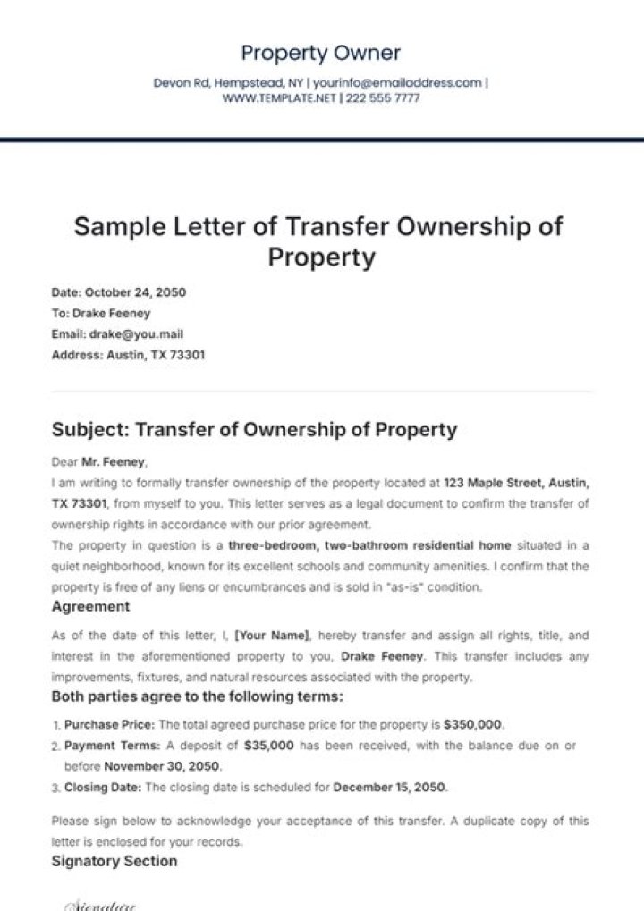 How to transfer property to my own brother?