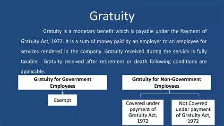 How will you treat the gratuity received under the Payment of Gratuity Act?