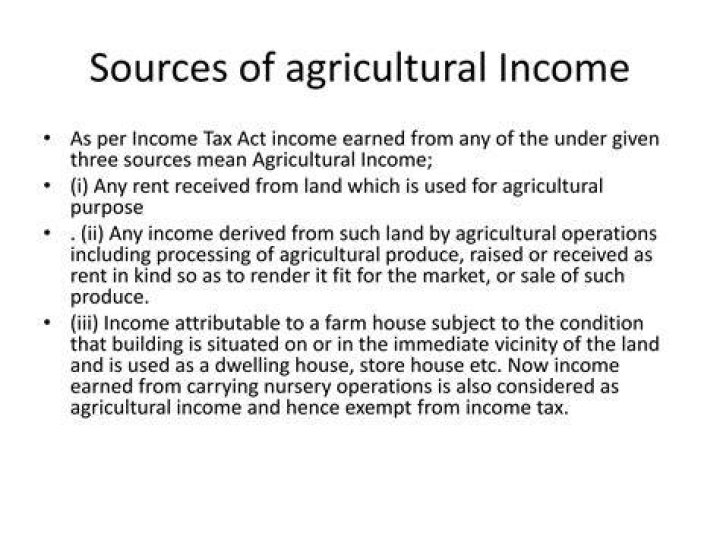 Is income from farming considered earned income?