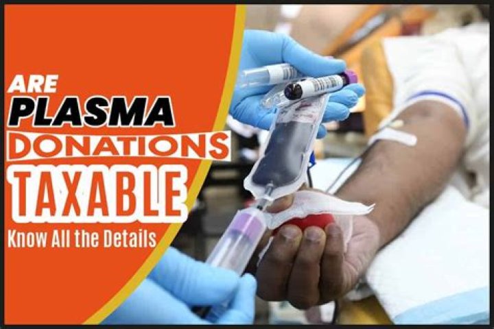 Is income from plasma donation taxable?