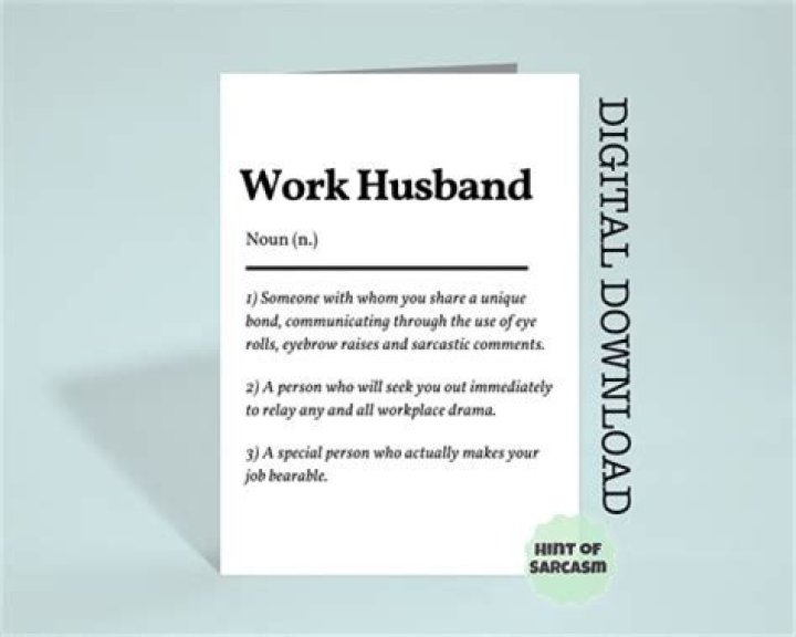 Is it normal to have a work husband?
