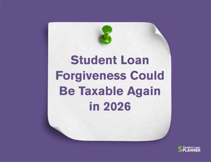 Is student loan forgiveness due to disability taxable?