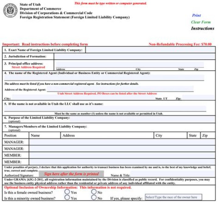 Is Utah a good state to form an LLC?