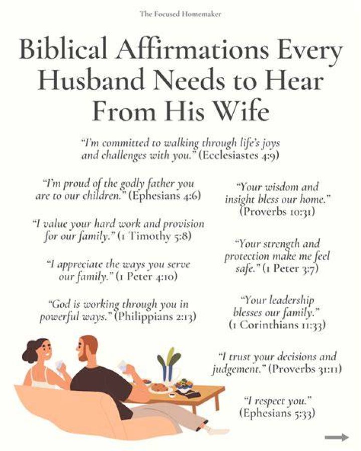 What are the needs of a husband?
