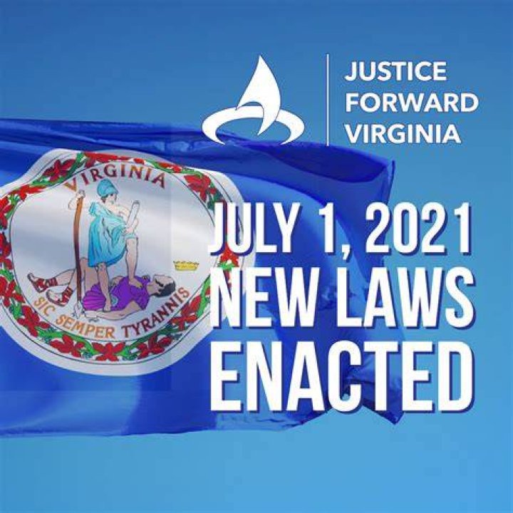 What are the new laws in Virginia starting July 1st 2021?
