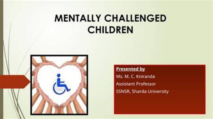 What are the problems of mentally challenged children?