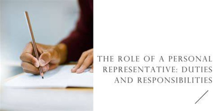 What are the responsibilities of a personal representative in a will?