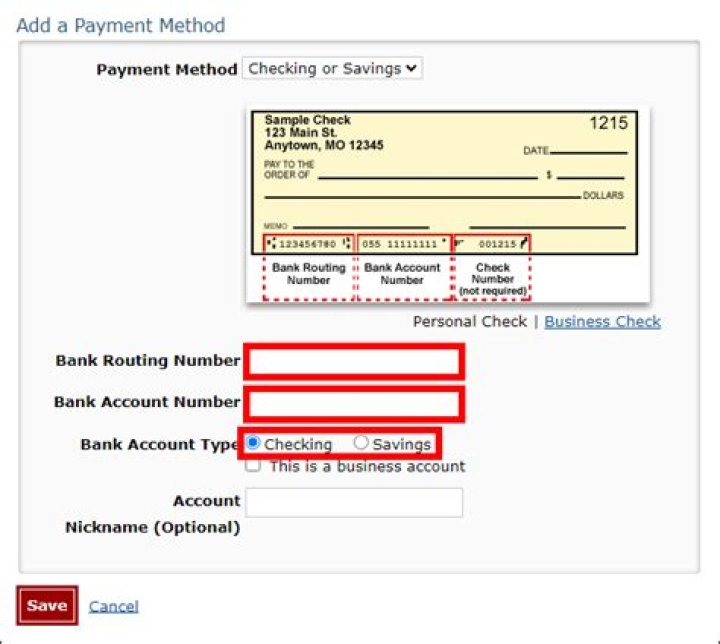 What bank does Efile use?