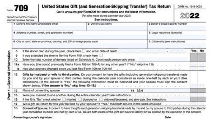 What do I need to do to fill out Form 709?
