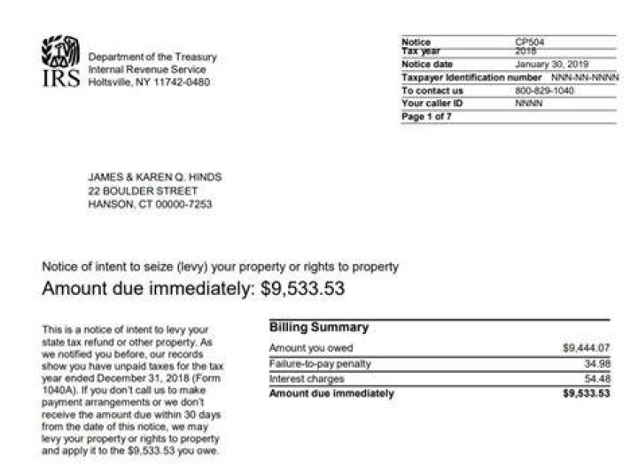 What do you do when you get an IRS bill?