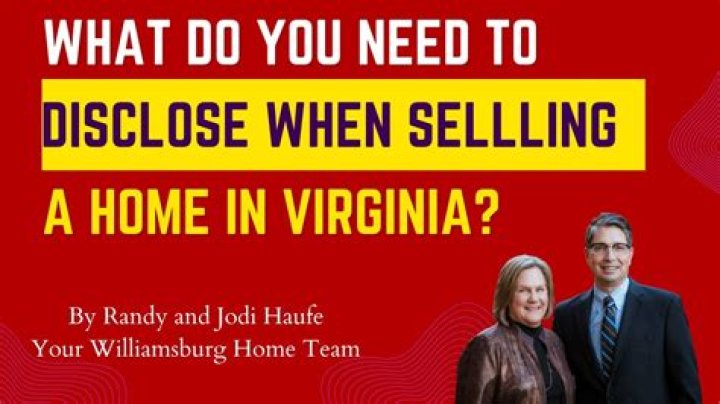 What do you have to disclose when selling a house in Virginia?
