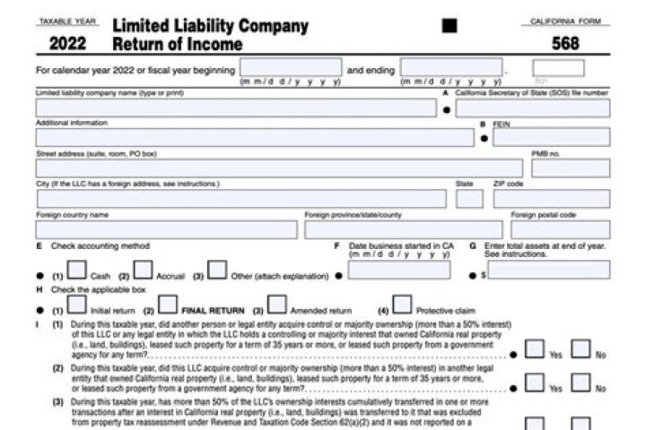 What do you need to know about California LLC form 568?
