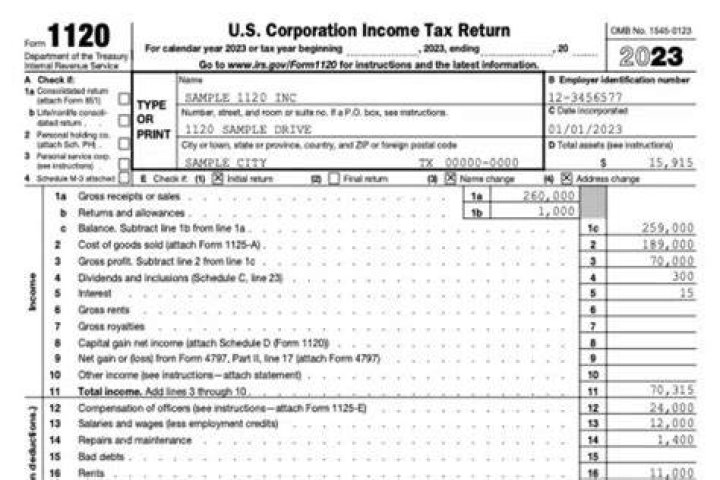 What do you need to know about the 1120 tax form?