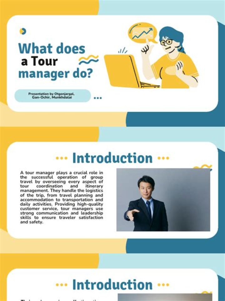 What does a touring manager do?