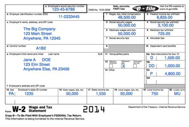 What does D 19 mean on my W-2?