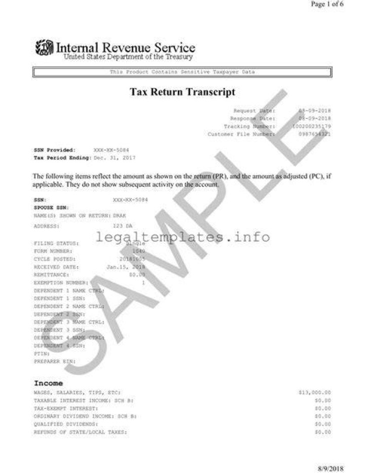 What does it mean if you can order your tax return transcript?